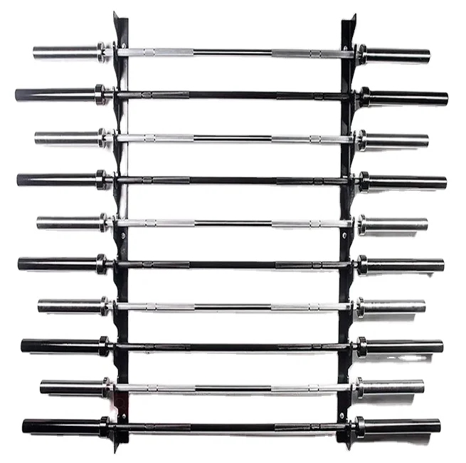 10-storey wall hanging Austrian bar barbell bar storage rack wall retaining bar rack vertical hanging frame fitness equipment