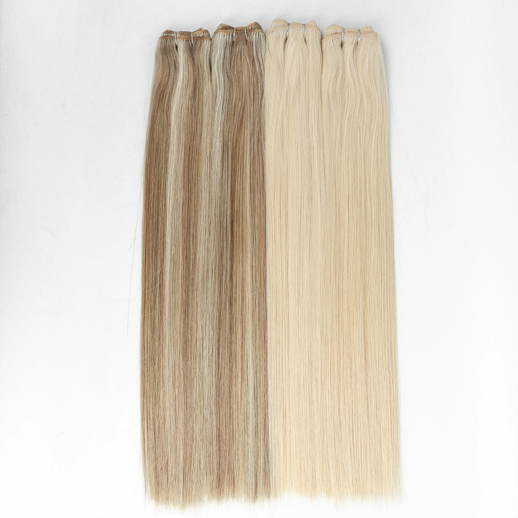 Raw Hair Hot Sale Volume Human Hair Extensions Remy Cuticle Double Drawn Best Double Drawn Machine Hair Bundles