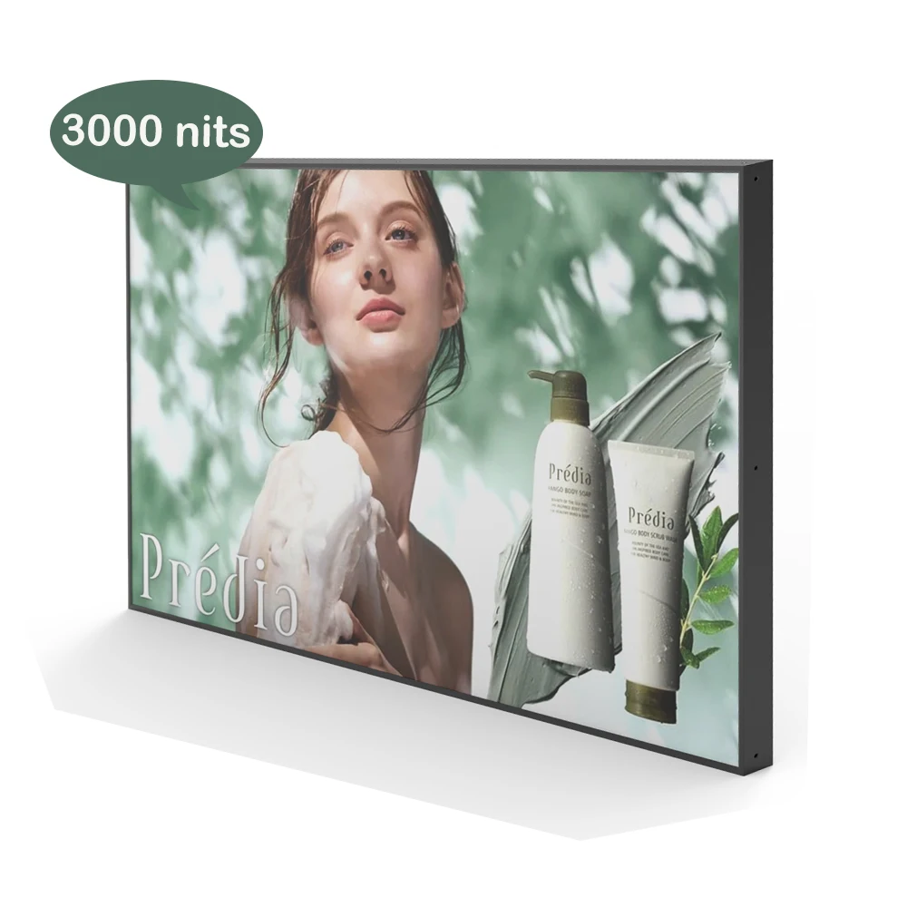 advertising playing equipment 55 inch High brightness window facing LCD display android rk3399 rk3288 4500 nits digital signage