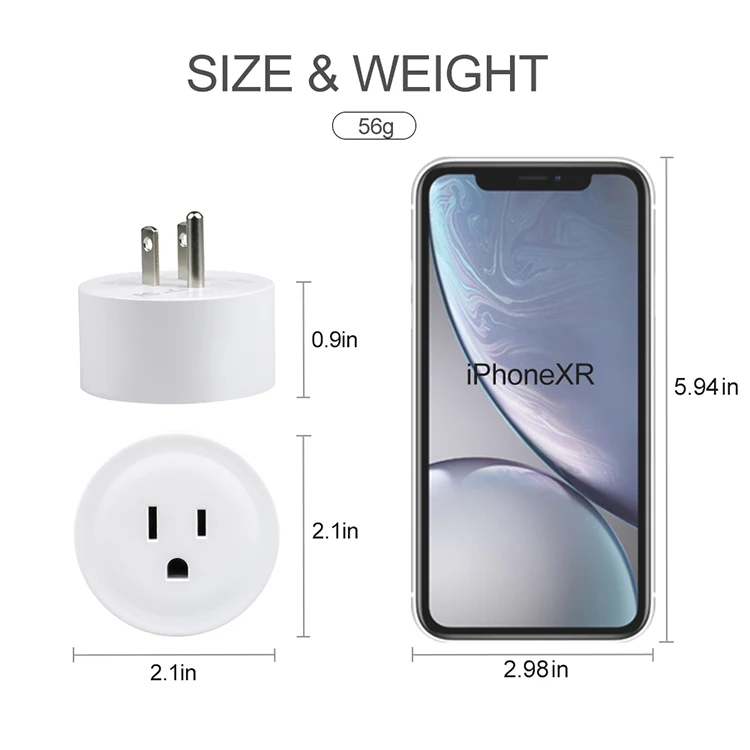 
Alexa Wall Us Dual Timer Power Switch Outlet Adapter Universal New Controlled Light Socket Home Wifi Smart Plug Android/ios 10A Alexa Controlled Light Socket Home Wall Us Dual Timer Power Switch Outlet Adapter Universal New Automatic Wifi Smart Plug