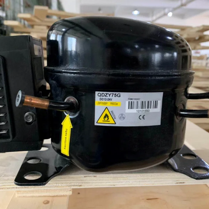 QDZH35G R134a DC 12/24V Fridge Frezer Commercial compressors Piston Refrigerator Compressor