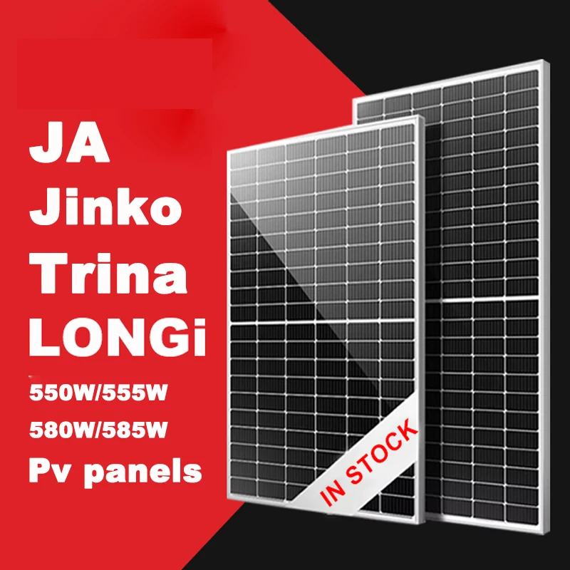 Солнечные панели Jinko 700 Вт Topcon N-типа полуэлемент PERC HJT 580 800 1000 моноэлектрический фотоэлектрический PV-модуль экономичный солнечный