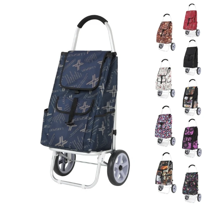 For oversized aluminum alloy convenient folding shopping cart elderly grocery cart small trolley trolley bag