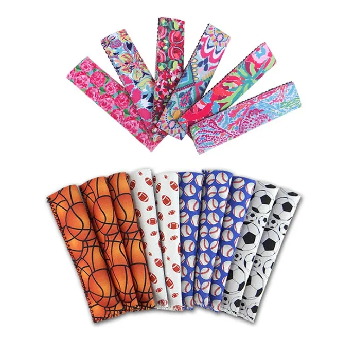 Personalized Portable Neoprene  Pop Sleeves Popsicle Bag Holder Ice Popsicle Bag Ice Popsicle Sleeve Colorful Ice Pole Holder