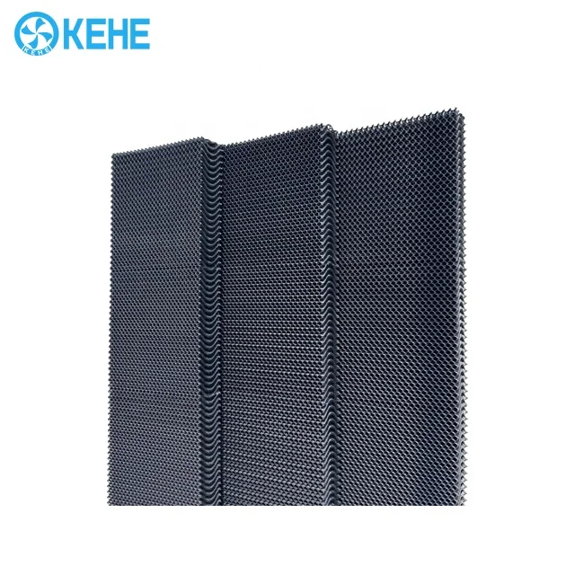 New type pp black water curtain evaporative plastic cooling pad system for poultry house greenhouse air cooling