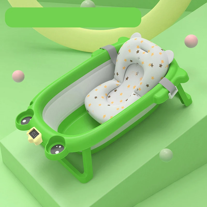 Hot Sell Bath Tub For Children Infant Baby And Newborn Baby Frog Non Slip BathtubTemperature Sensing Comfortable Bathtub