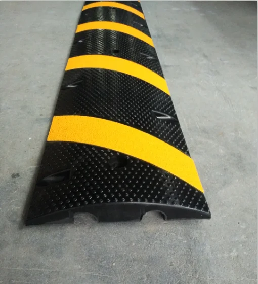Rubber Speed Bumps Traffic Driveway Heavy Duty Speed Bump Hump For Asphalt Concrete Garage Gravel Roads