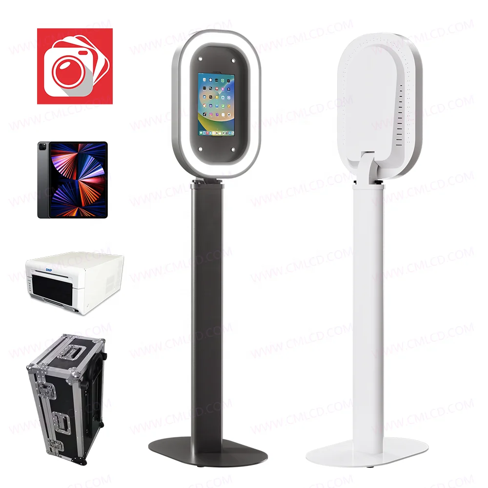 Chimee photo booth portable light aluminum made iPad Air iPad Pro selfie photo booth metal case rental equipment for events