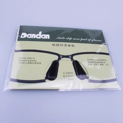 Anti slip waterdrop silicone glasses nose pad with Dandan paper card