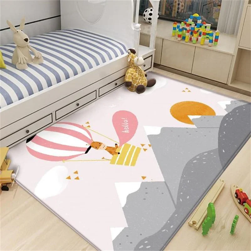 Cartoon Animal Print Children Carpet Kawaii Area Rugs Soft Foam Sdlohas Toy Playing Zone Easy Storage And Traveling Magic The Ga