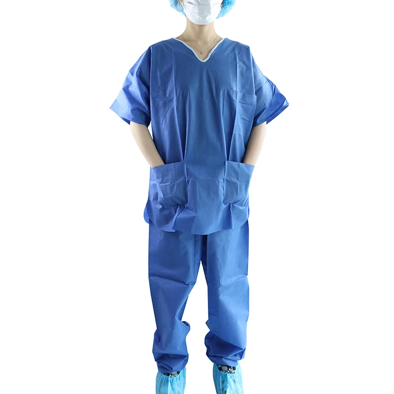 High Fashion Customized Fashionable Breathable Hospital Uniform Scrubs Suit Male Nurse Scrubs Medical Uniforms