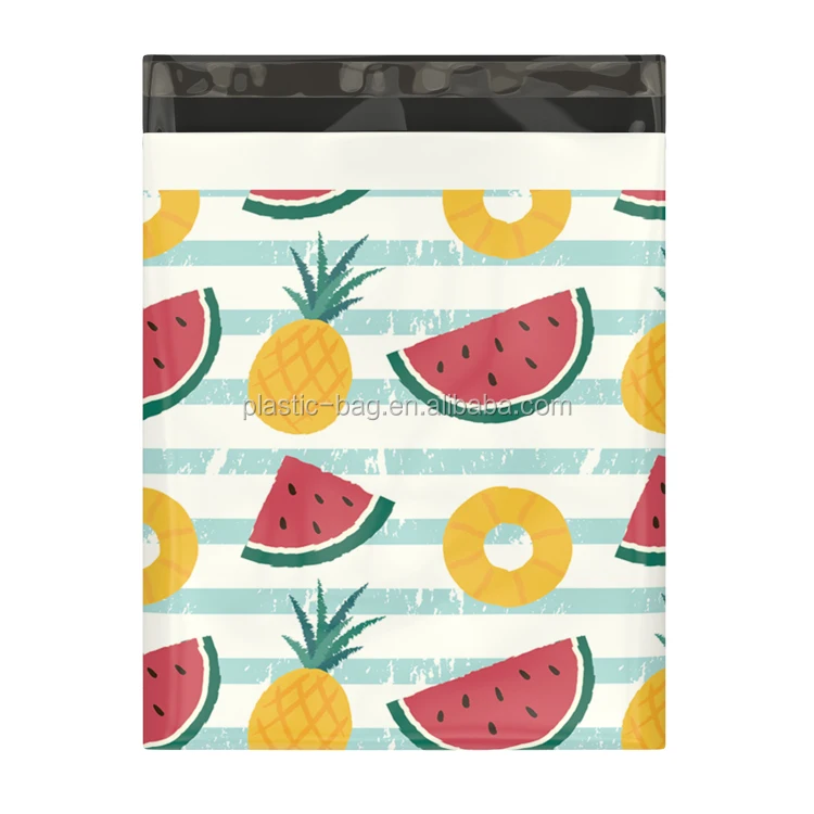 Компостируемый красочный дизайн упаковочные конверты полиэтиленовые почтовые пакеты с розовым принтом пластиковая Курьерская сумка для одежды Полиэтиленовая