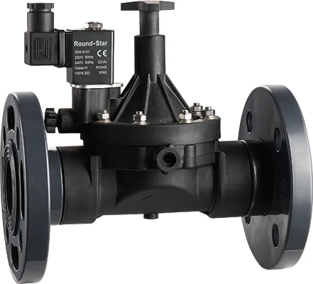 YSA series loose joint and flange plastic water solenoid valve DN15MM-DN80MM