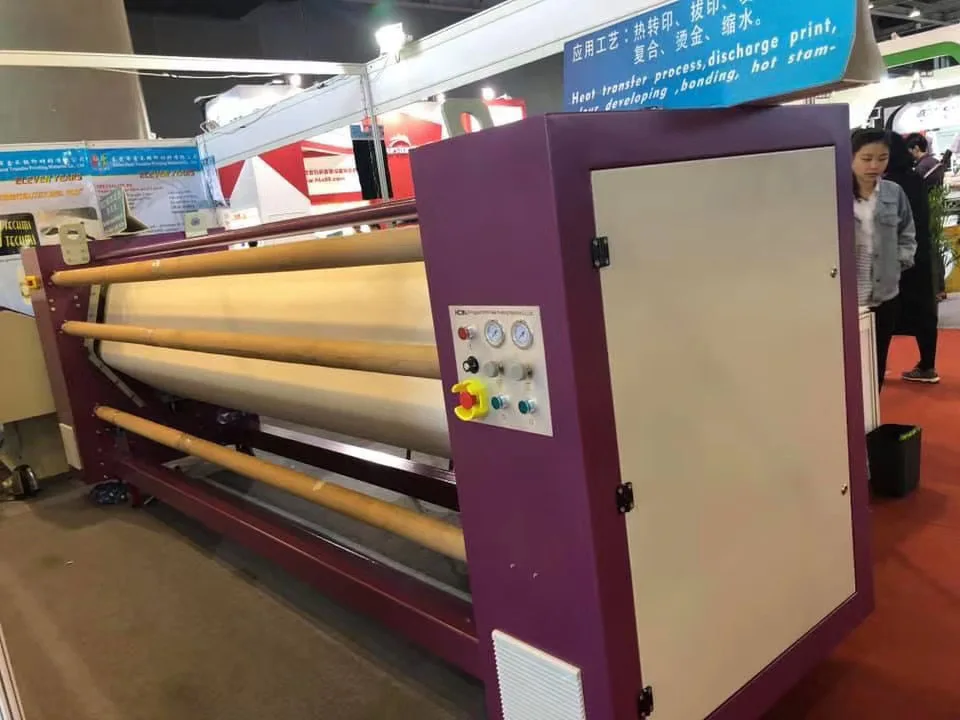 Energy Saving High-Power Oil Heating Calender 2.6Mx320Mm Roller Sublimation Heat Press Transfer Machine