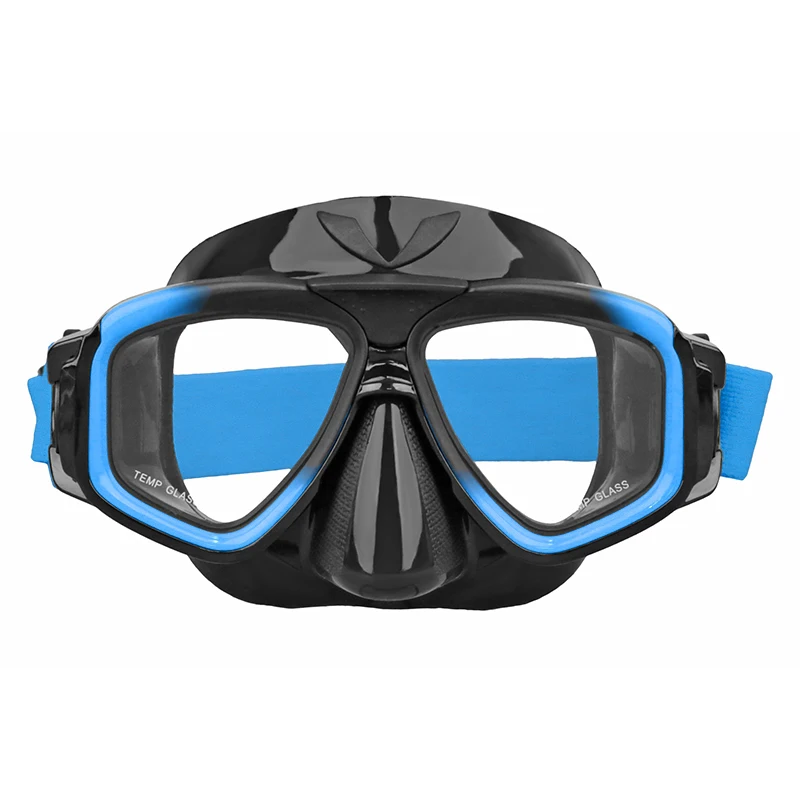 ALOMA Modern Gradient Color Style Diving Goggles Snorkel Mask for Adults Snorkeling Diving with camera mount