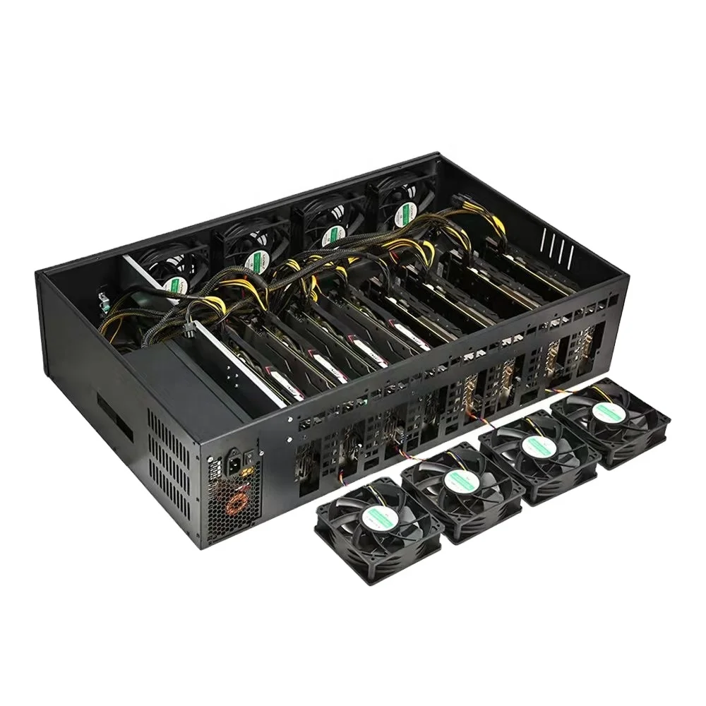 Корпус для графической платы B75 65 мм 8 GPU материнская плата B85 PC графические карты 2U 4U корпус сервера 4 + 4 вентилятора