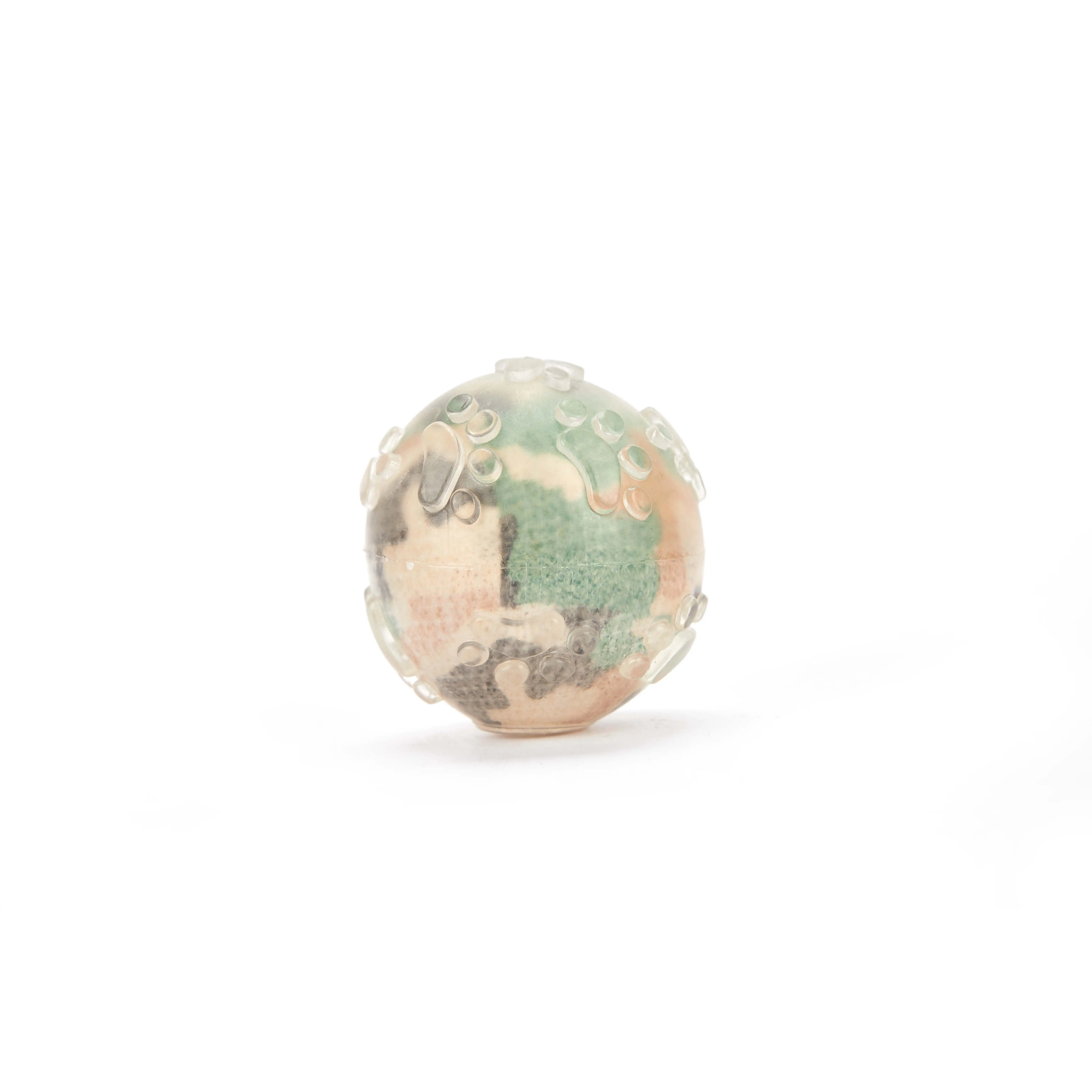 pet products TPR Rubber dog bone toy chewing eco camo ball dog toy