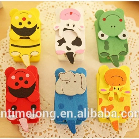 Cartoon mini funny stapler mini stapler wooden stapler