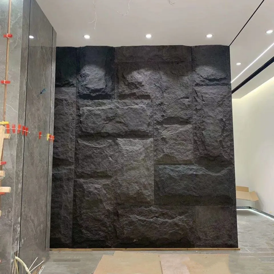 Artificial Polyurethane Stone Panel Faux Wall Pu Cultural Stone For Ktv Decor From China