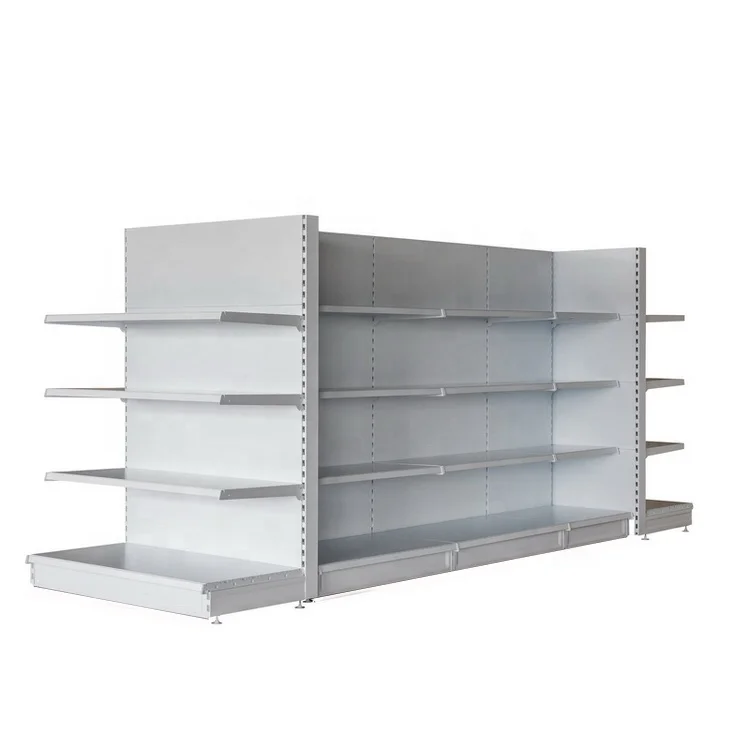 Custom Heavy Duty Iron Metal Retail Shelf Display Supermarket Gondola Shelving Rack Shelves For Retail Store Price
