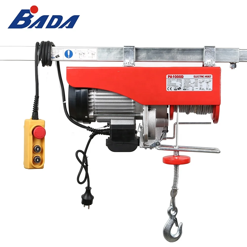 PA1000D 220/230v mini electric rope hoist for sale