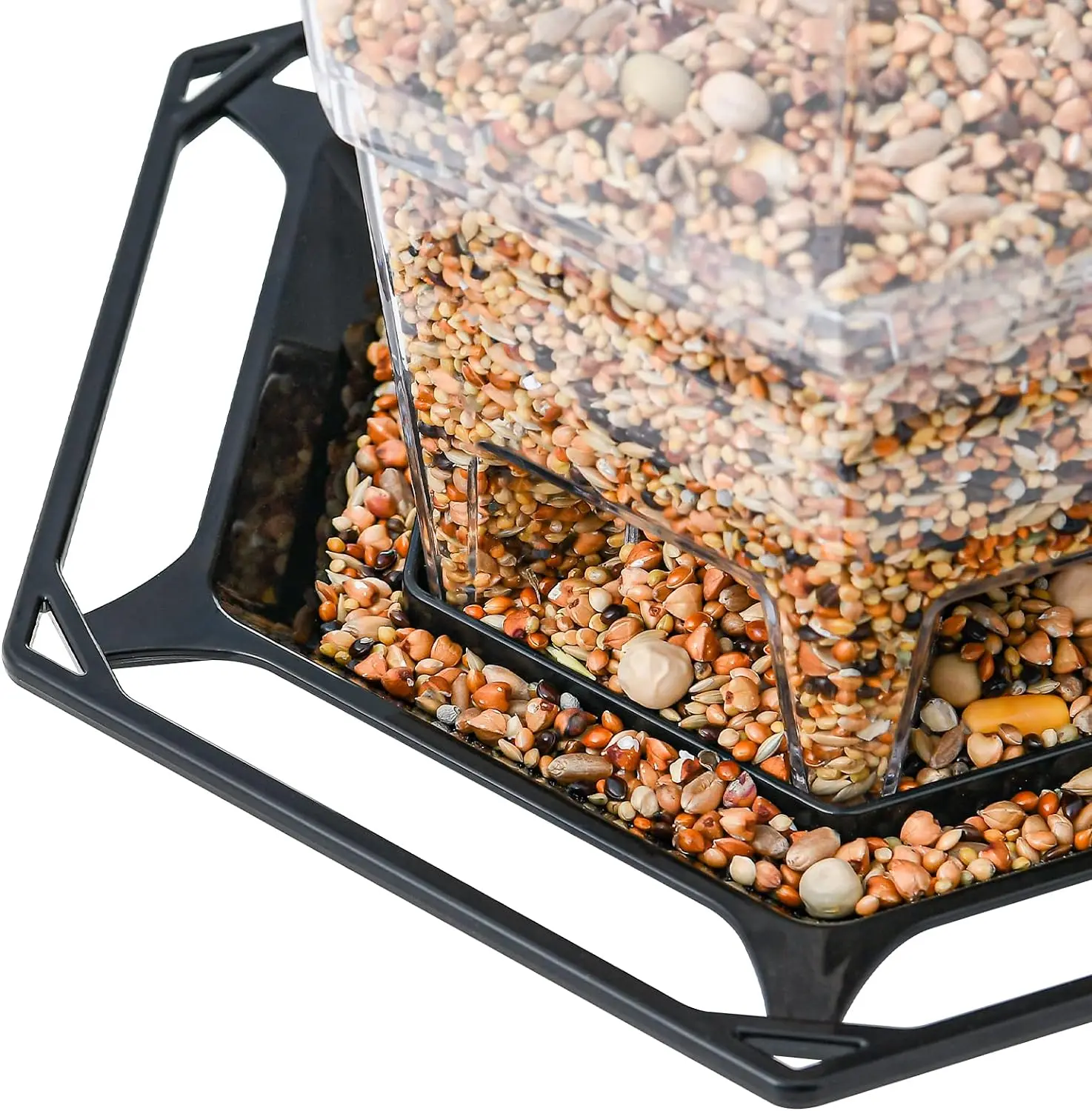 Retractable Wild Bird Feeder for Outdoor Hanging with Locking Feature for Outdoor and Garden Decorative Patio