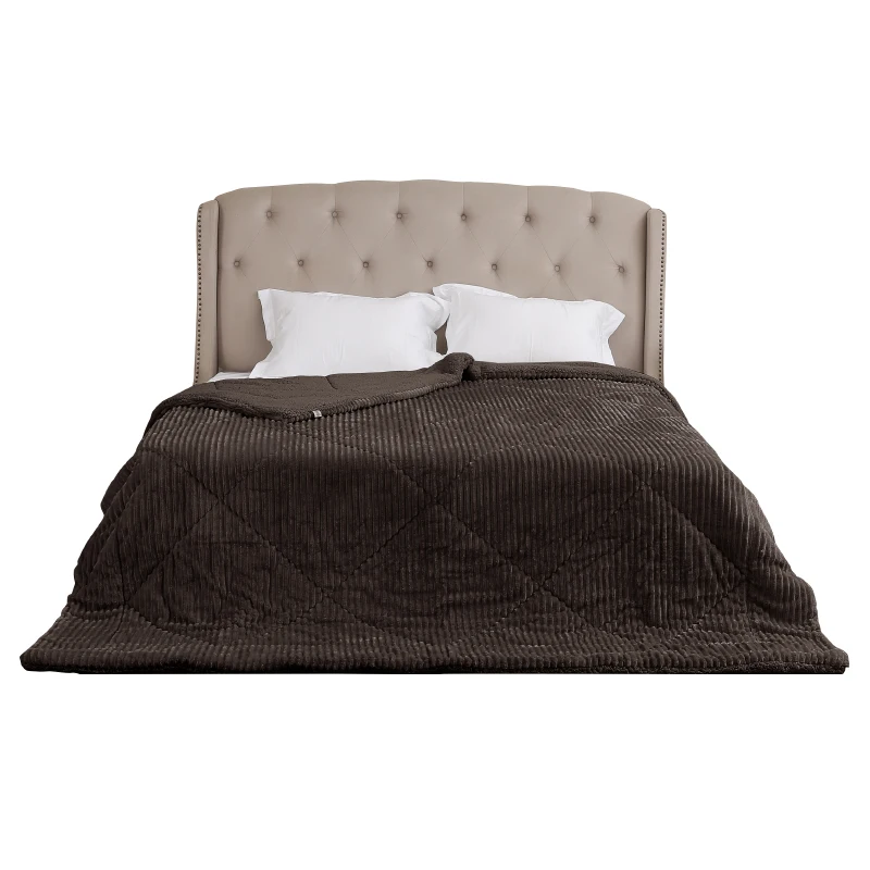 Home Textile Bedding Set With Comforter Flannel Fleece Minky Sherpa Quilt