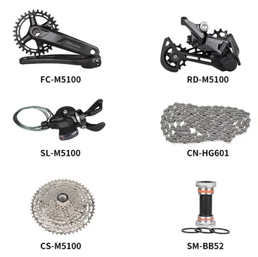  Deore 11 speed m5100 group set for mountain