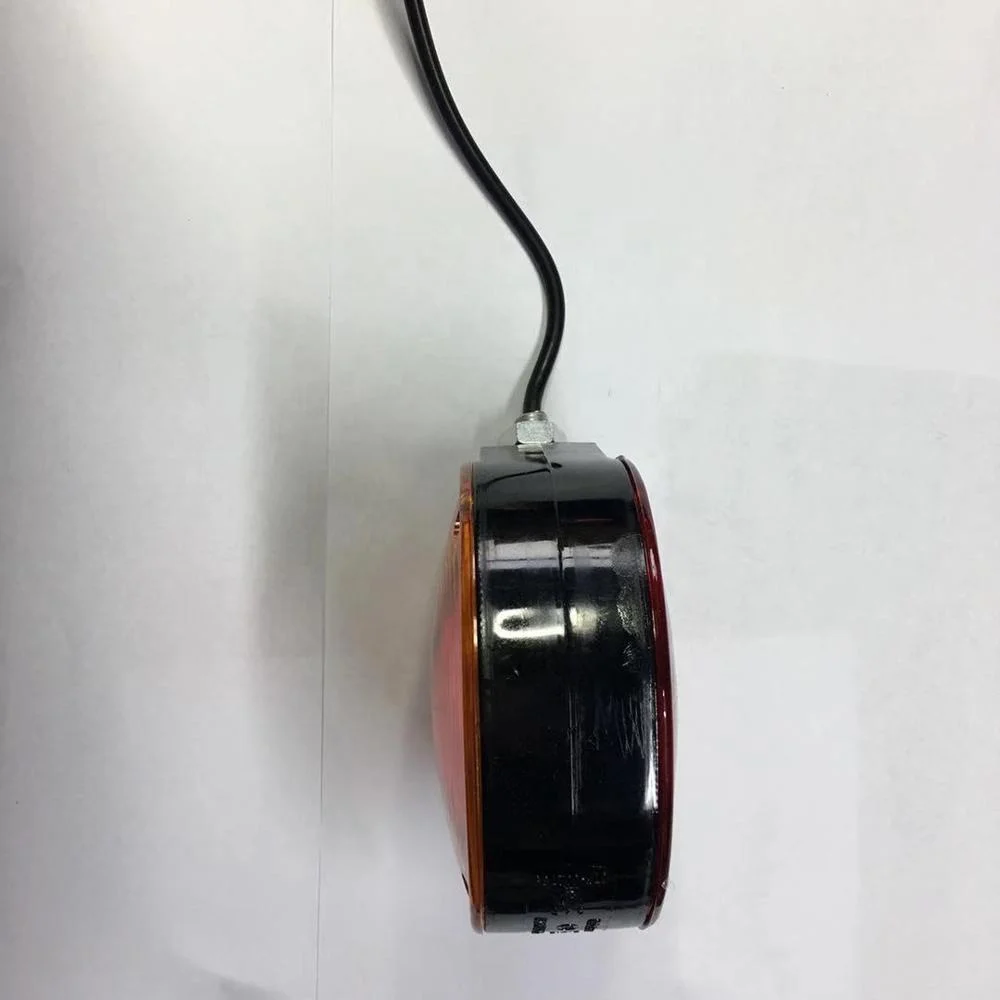 Super bright Vehicle Car truck trailer plastic frame 12v 24v bulb amber double faces trailer tail light