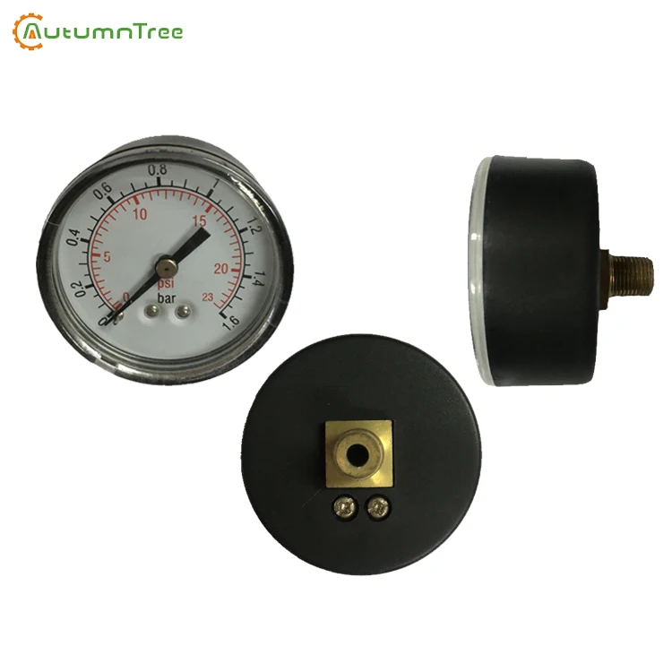 Economic plastic case Dry double scale bar psi Back Pressure Gauges Vacuum Manometer ,Mod.111C