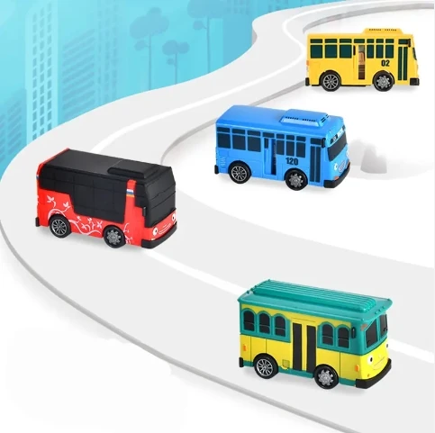 Hot selling mini bus transportation pull back school bus openable door early education educational inertial coaster toy