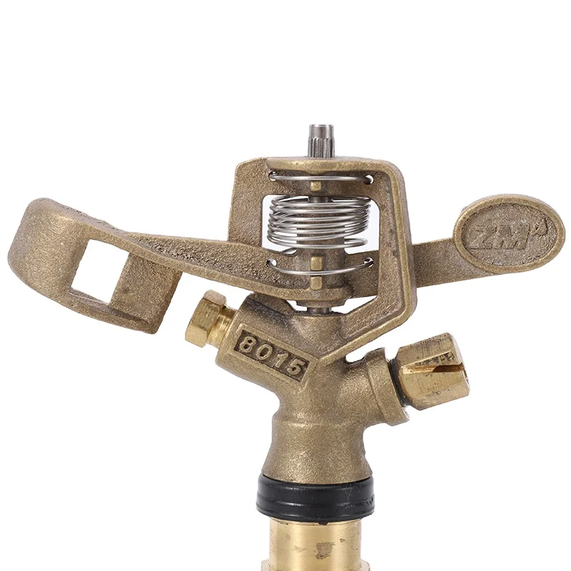 Garden Water Sprinkler Spray Nozzle Fountain Irrigation Connector Copper Rotate Rocker Arm watering Tool 1/2 male thread