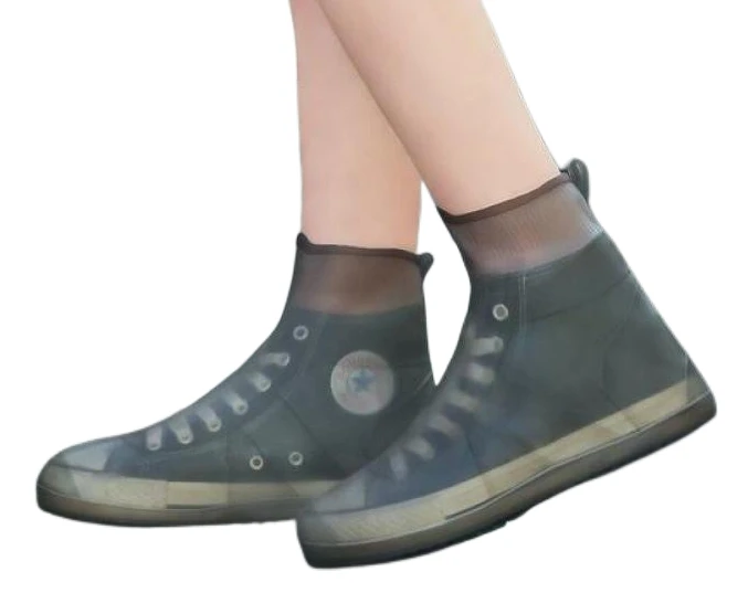 9873049 высококачественные прозрачные прочные противоскользящие дождевые сапоги из ТПЭ унисекс, галоши для дождевой обуви