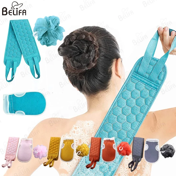 Набор полотенец из хлопчатобумажной пряжи Мочалка для душа