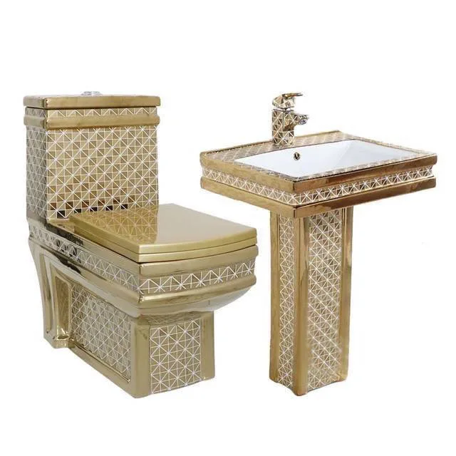 Luxury hotel ceramic bathroom wash basin sink wire freestanding custom one piece toilet pedestal cera sanitary ware sink