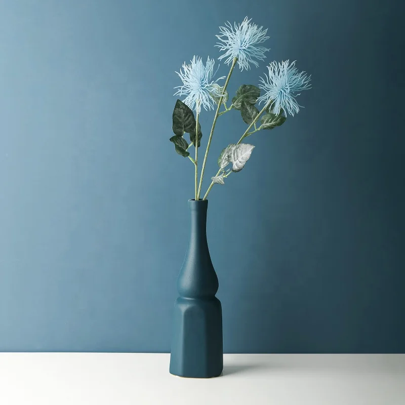 Home Hotel Ornament Minimalist Light Luxury Flower Vase Ceramic Tabletop Decorative Vases Nordic Morandi Ceramic Vase