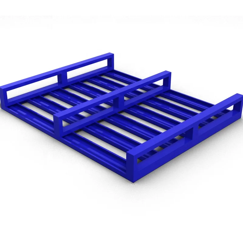 Индивидуальный односторонний поддон, сверхпрочный складской погрузчик, стальной металлический оцинкованный поддон