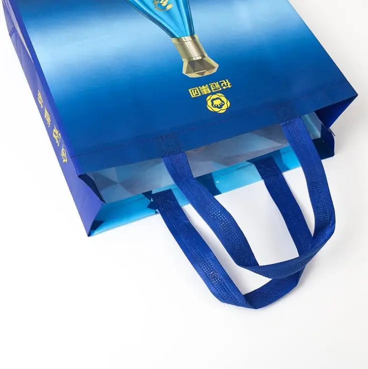 Custom Full Color Printing Grocery shop Bags OPP film Laminated shopper Reusable Ultrasonic pressing polypropylene Shopping bag