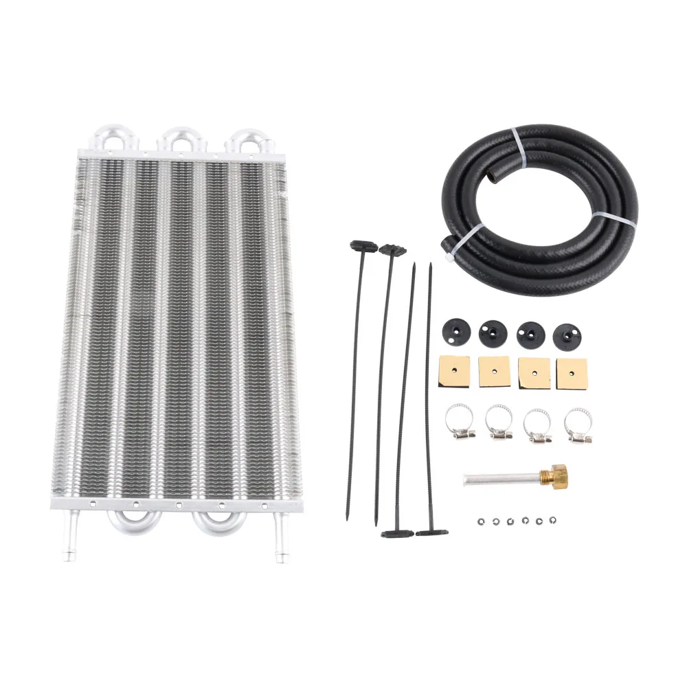 4 Row 6 Row 8 Row Aluminum Universal Oil Cooler Kit Oil Radiator Car Auto Transmission Auto-Manual Radiator Converter auto parts