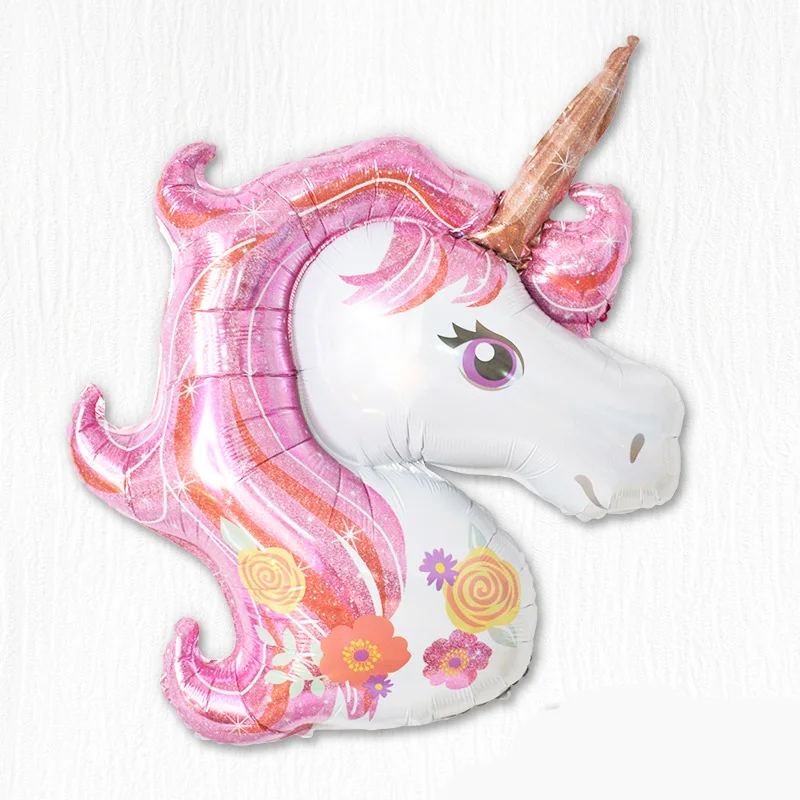 Набор розового единорога для украшения детской вечеринки, набор посуды, бумажная тарелка, бумажная чашка, Натяжной флаг, товары для украшения вечеринки