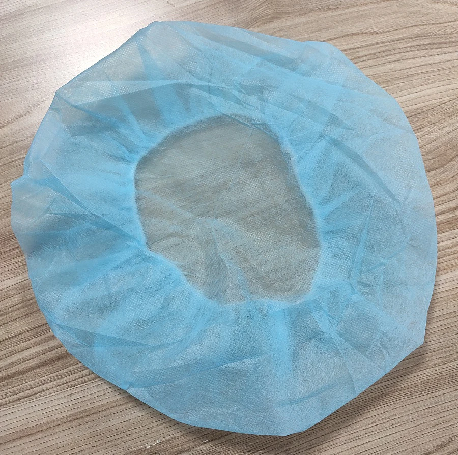 Medical Disposable non-woven Surgical bouffant round Cap Clip cap