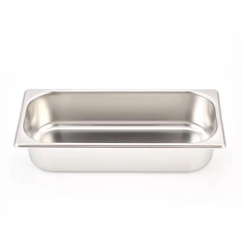 Commercial gelato/coffee shop buffet stainless steel GN gelato ice cream pans for restaurant spare part all sizes anti-jam
