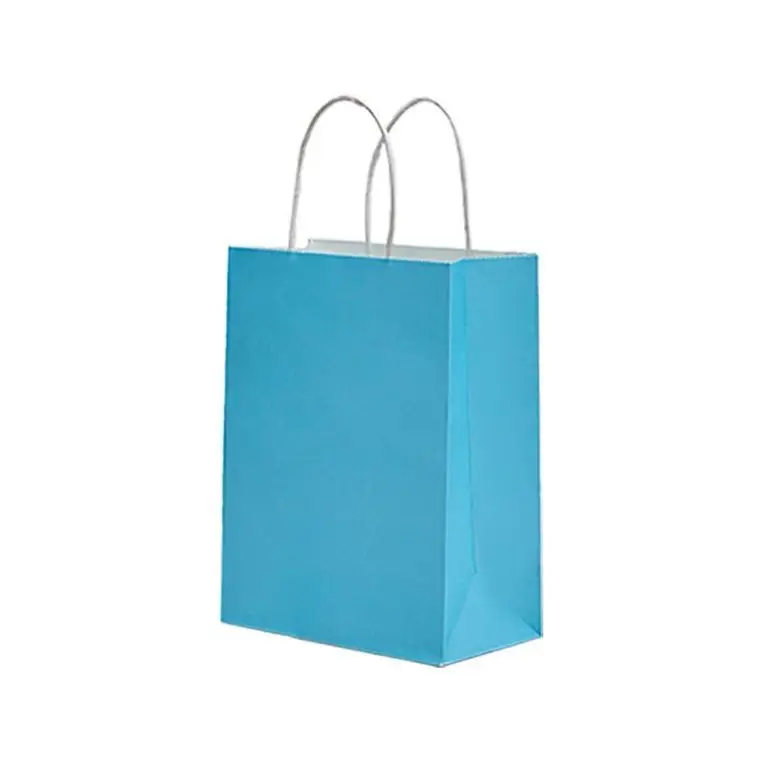 Custom manufactures custom paper packaging gift kraft  paper bags with logo