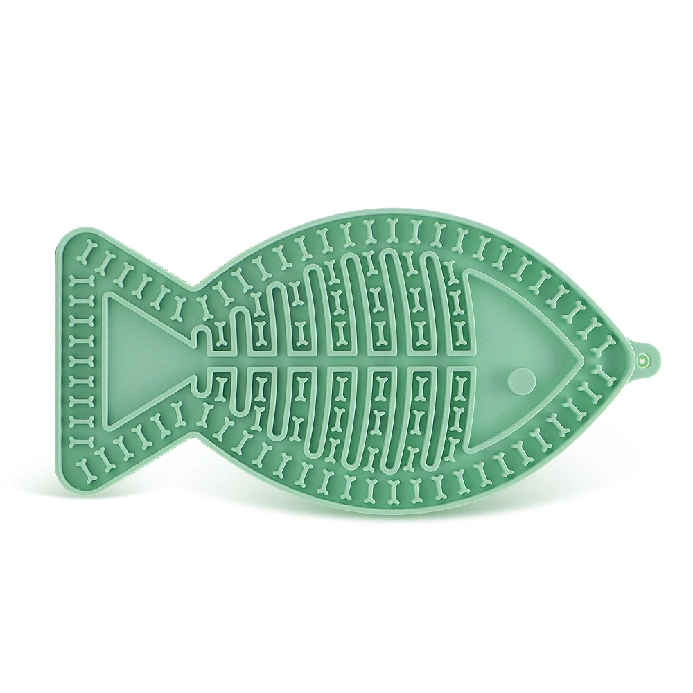 Wholesale Fish Type Silicone Dog Lick Mat Bath Buddy And Dog Lick Pad Dog Lick Mat With Secure Suction Cup Dog Lick Mat Silicone
