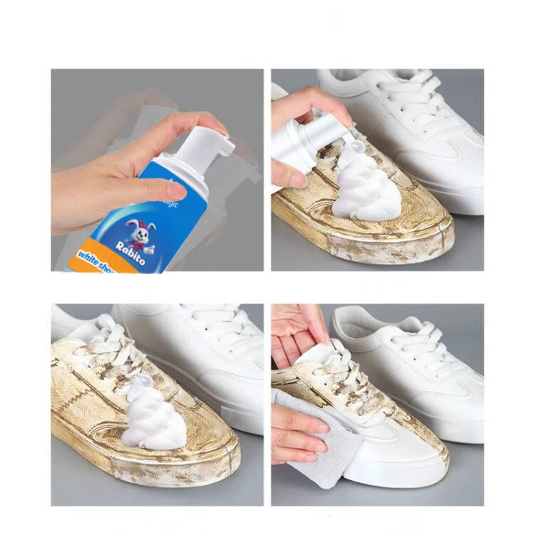 Sneaker Leather Care Cleaner Shoe Polish Cream Clean White Shoes Sports Shoes Foam Spray Cleaner