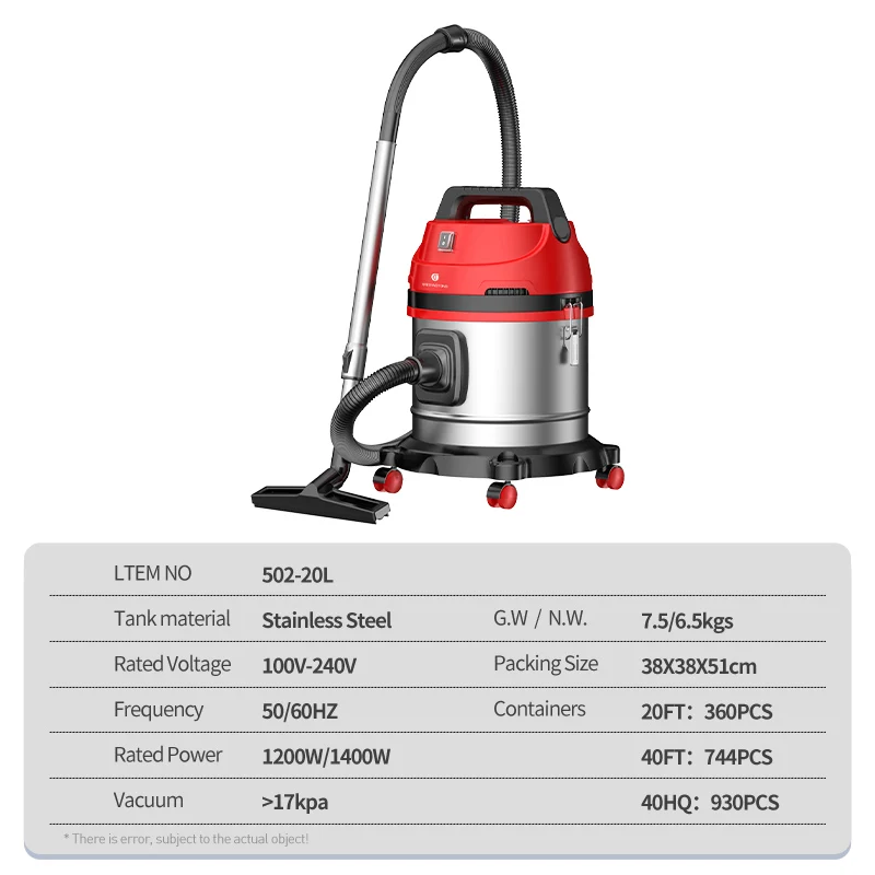 Professional Vacuum Cleaner Tubes Socket Attachment 1200w  For Vacuum Cleaner Motor 20L Gasoline Vacuum Cleaner-blower