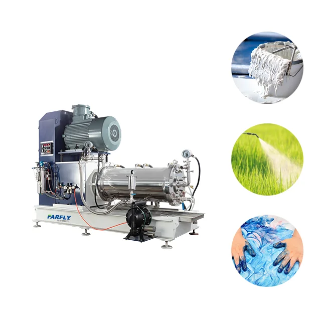 FSP60 37kw Disc type High flux horizontal sand mill for SC production line