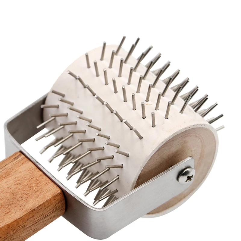 Honey Extractor Beekeeping Tool Plastic Uncapping Needle Roller Wooden Handle Uncapper for Beekeeper Comb Tool