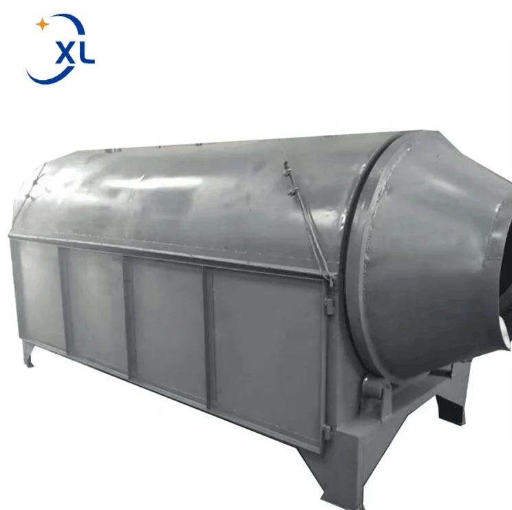 Industrial Biomass Furnace Sea Sand Wheat Straw Salt Rotary Drum Dryer CE