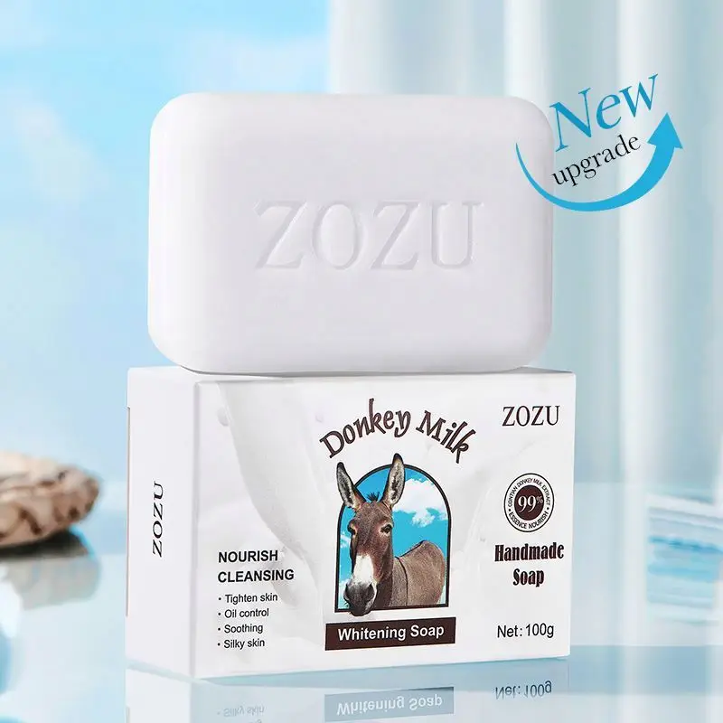 OEM ZOZU ослиное молоко лучшие продажи органическое натуральное Отбеливающее глубокое питательное средство для лечения акне аромат очищающее мыло кожи